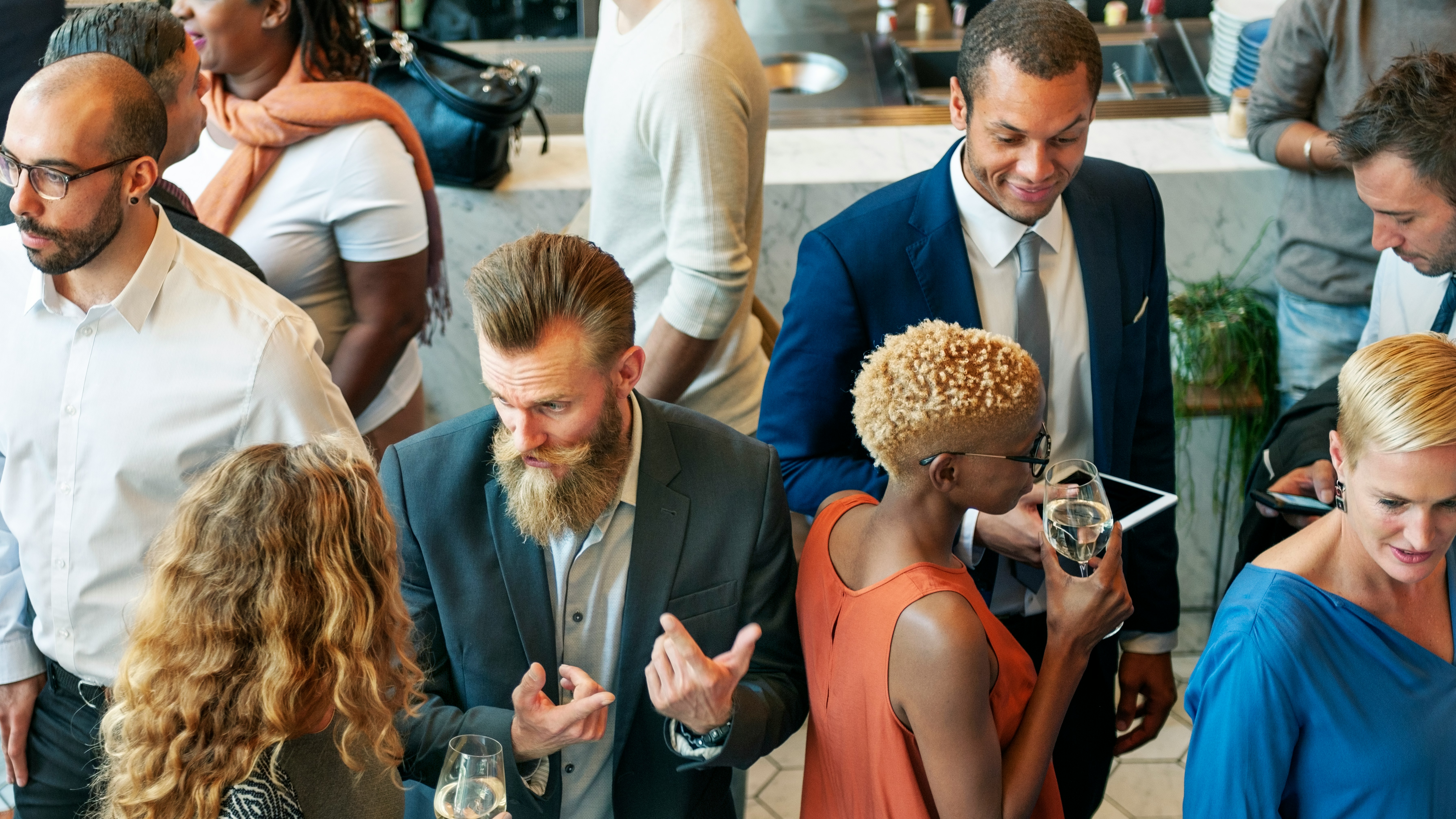 Networking event background